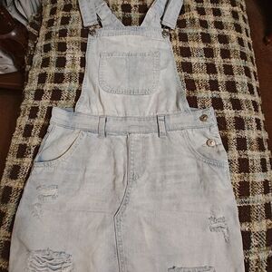 Rewash Light Blue Denim Mini Dress